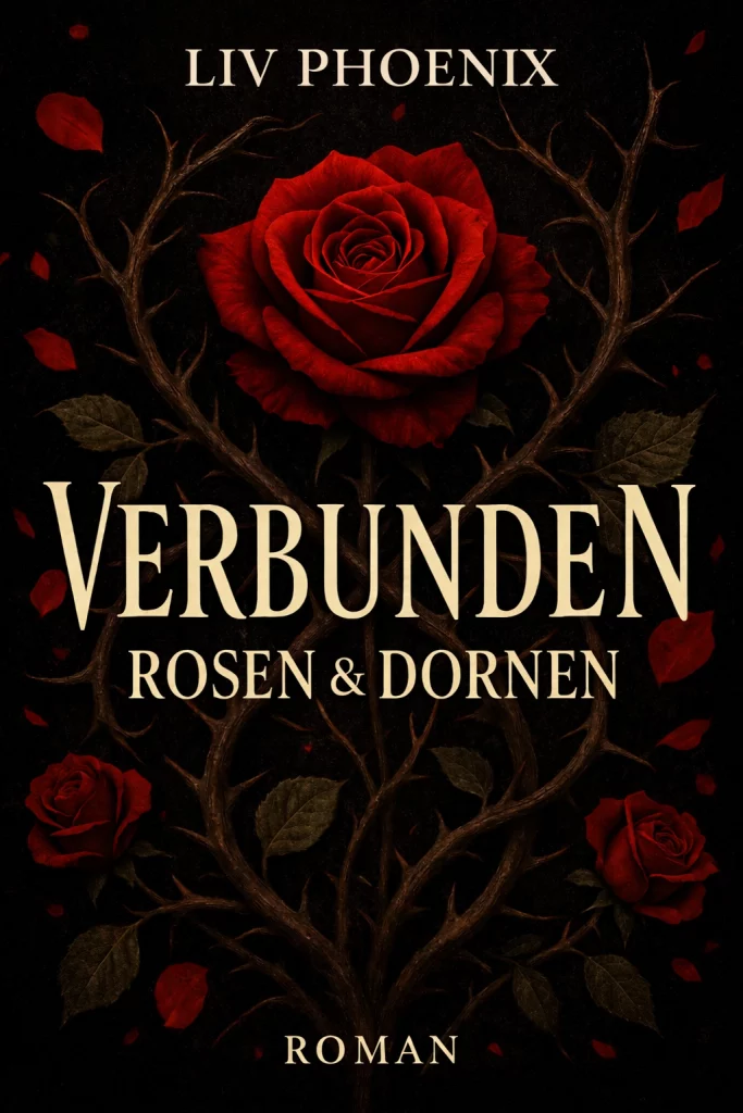 Dark Romantasy Buchcover von Verbunden - Rosen und Dornen von Yve Heinrich